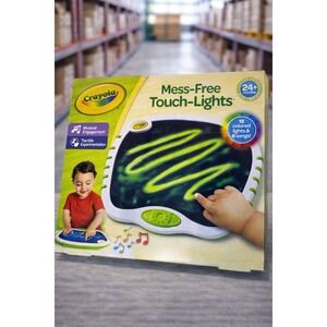 Crayola Mess-Free Touch-Lights Musical Drawing Pad 12 Colored Lights 6 Songs